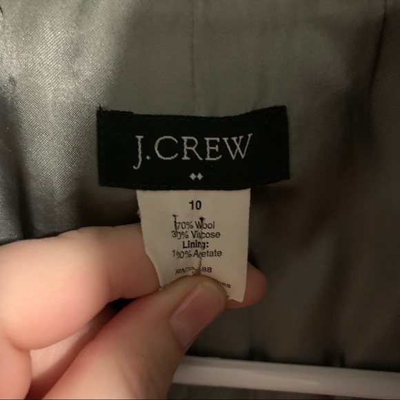 Women’s J. Crew Black Overcoat - Picture 3 of 7